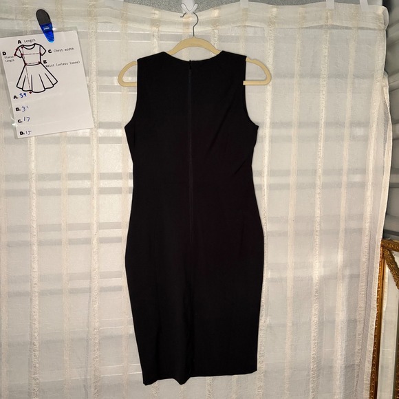 H&M Sheath Dress Womens Size 10 Black New Sleeveless Professional Cocktail LBD - Picture 2 of 6